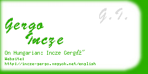 gergo incze business card